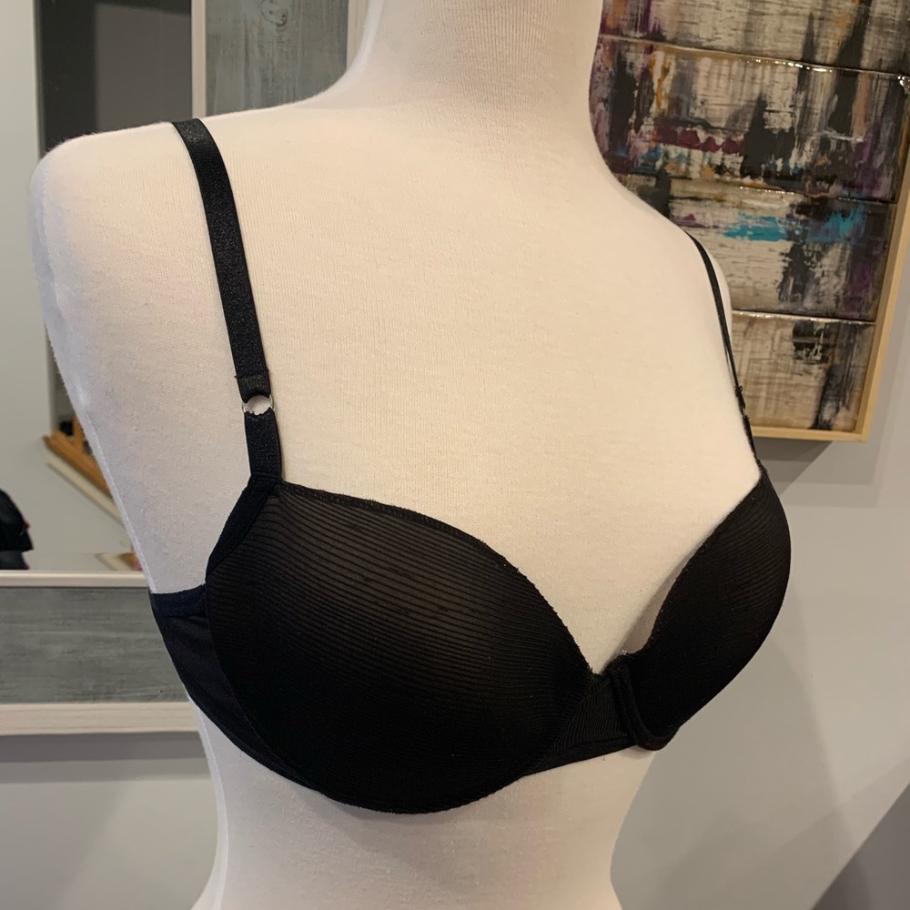 Natori sheer black bra 36B